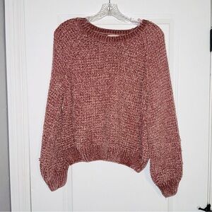 Chenille Sweater in Mauve